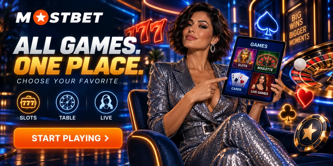 Mostbet Casino: automaty, stoły live i gry specjalne