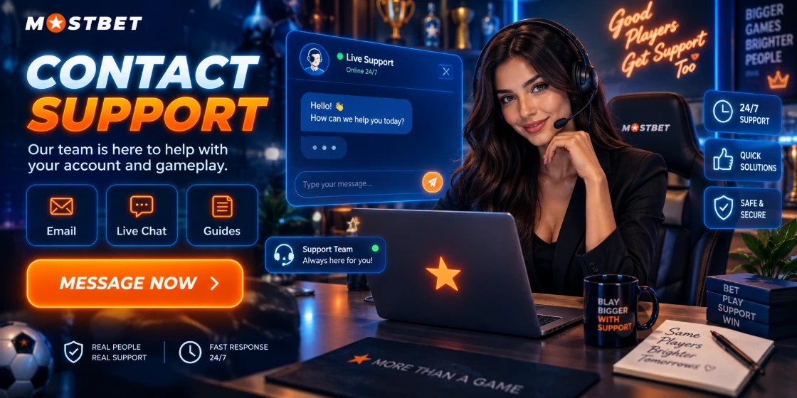 Wsparcie Mostbet – kontakt, live chat i zgłoszenia